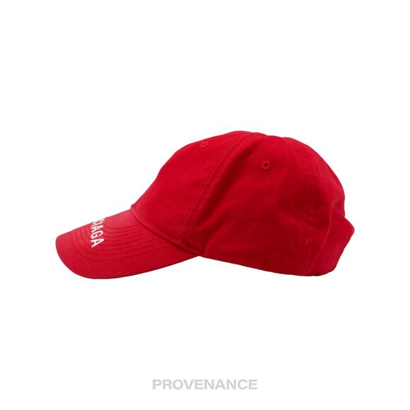 🔴 Balenciaga Embroidered Logo Cap - Red - Picture 5 of 10